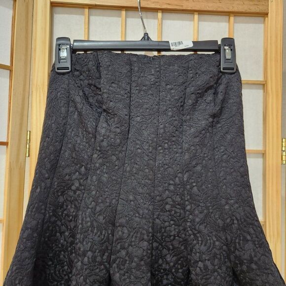 H&M Womens Black Floral Removeable Straps Lined Party Cocktail Dress Sz 12 NWT - Picture 2 of 13